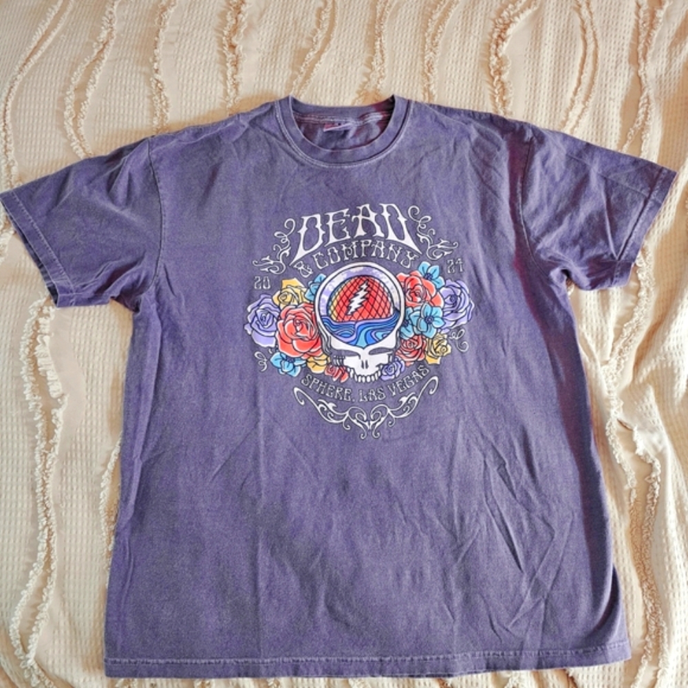 Purple Graphic T-Shirt for Men/Women- Official Las Vegas Sphere Dead & Co Merch